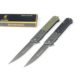 Browning A02 Fast Opening Camping Rescue Folding Knife with G10 Handle UD407717